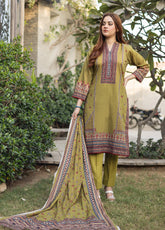 Bareera By MTF Printed Lawn Unstitched 3 Piece Suit - MTF24BL 05